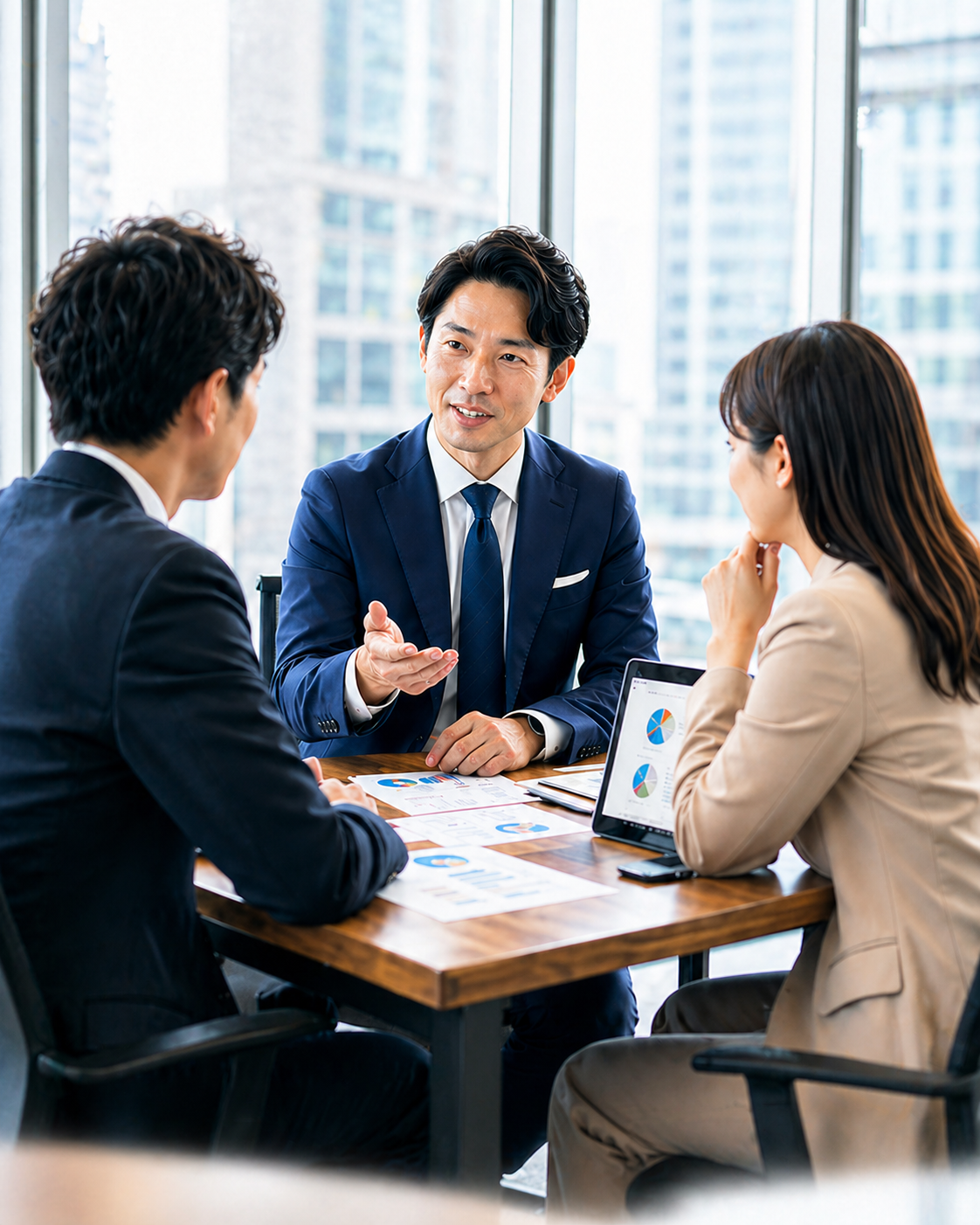 フランチャイズ本部選びの相談風景