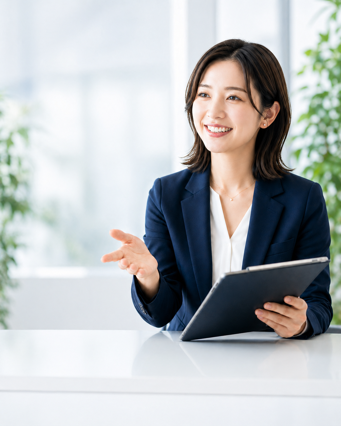 無料相談に対応するコンサルタント